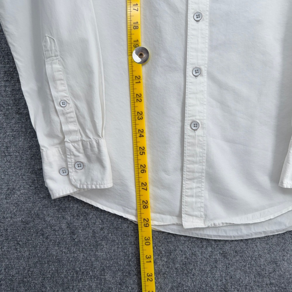 Rodd & Gunn Sports Fit Mens XS Cotton Lyocell White Long Sleeve Button Down - Picture 6 of 7